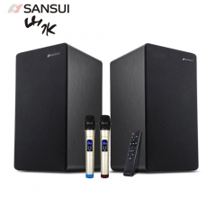山水（SANSUI） 家庭电视K歌蓝牙音箱套装家用客厅ktv音响无线麦克风会议设备套装 H12（8英寸）