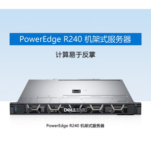 戴尔/Dell PowerEdge新品R240 1u机架式单路服务器